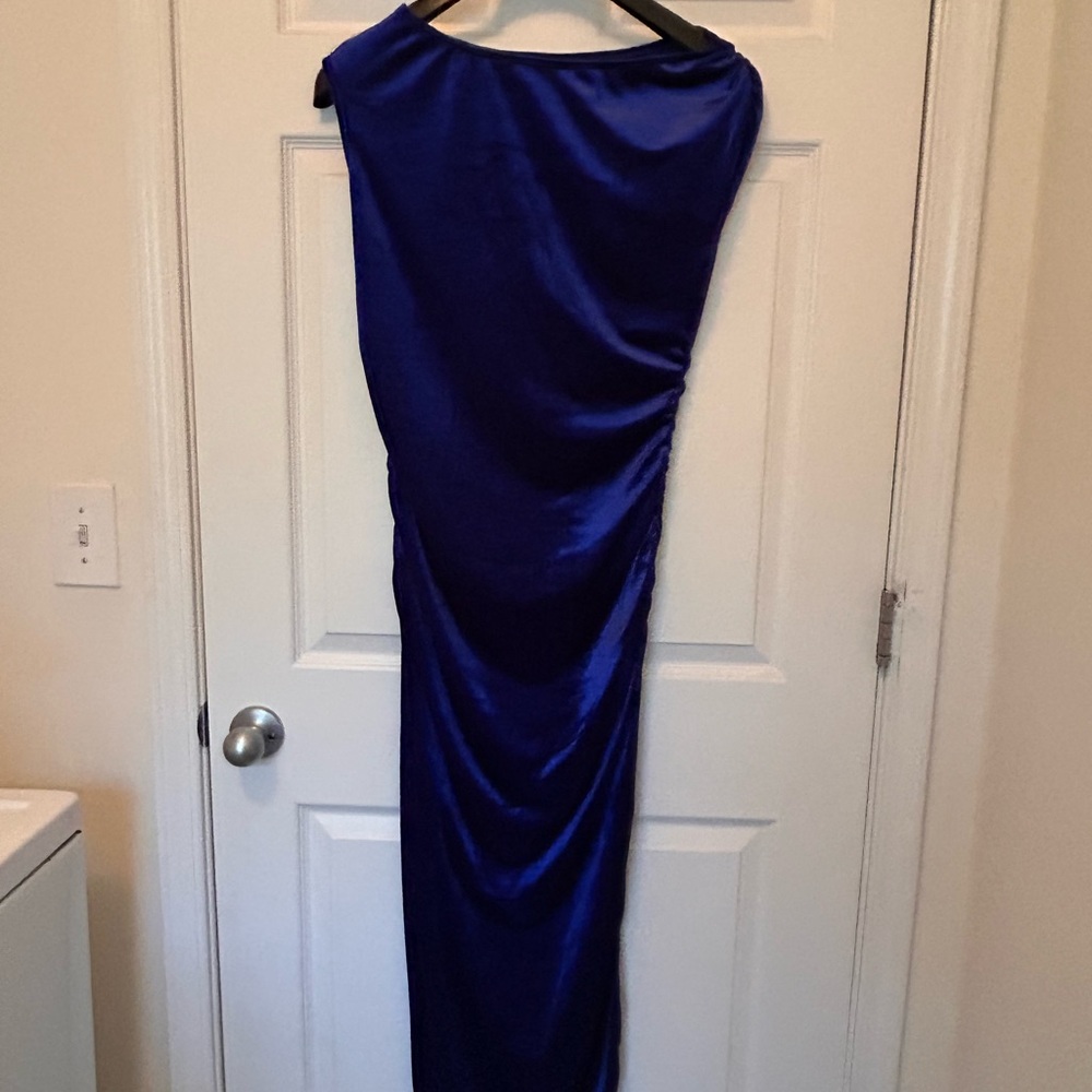 SHEIN Royal Blue One-Shoulder Dress